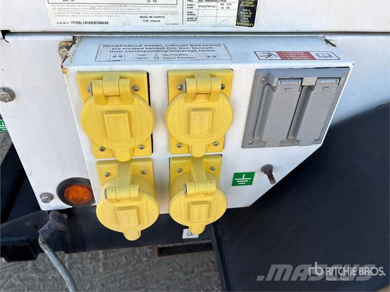 Generac MLT4200IVF4 20 kW Light Tower Valopylväät