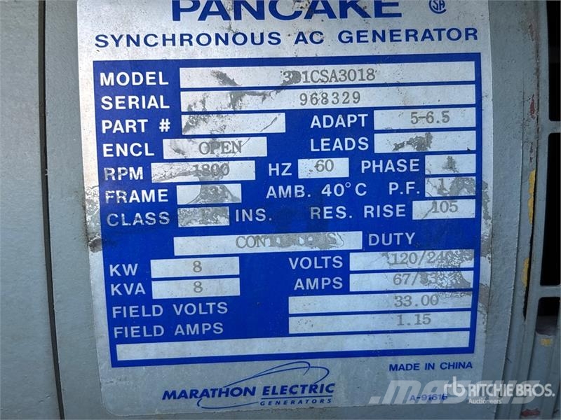 Generac MLT5080KVCAN 8 kW Light Tower Valopylväät