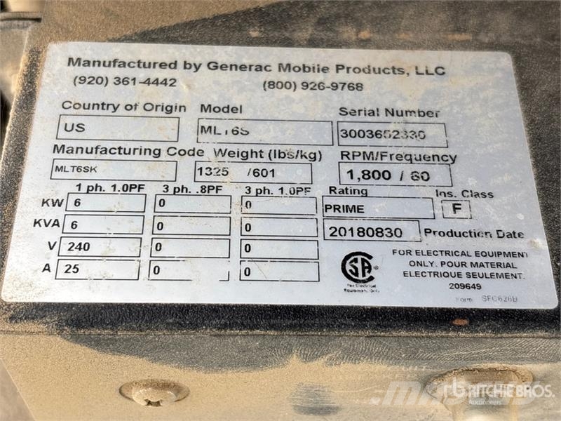 Generac MLT6S Apšvietimo bokšteliai