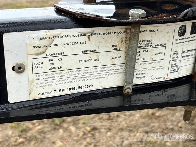 Generac MLT6SK 6 kW Light Tower Apšvietimo bokšteliai