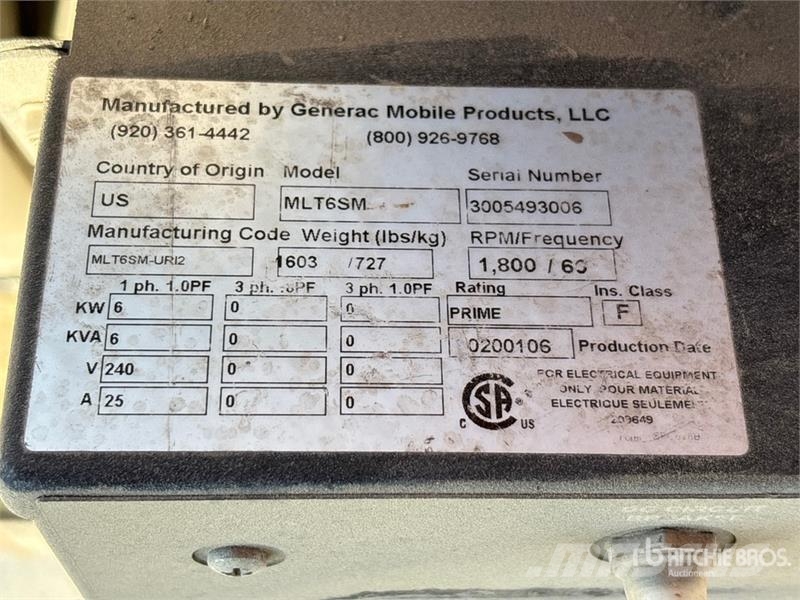 Generac MLT6SM أبراج خفيفة