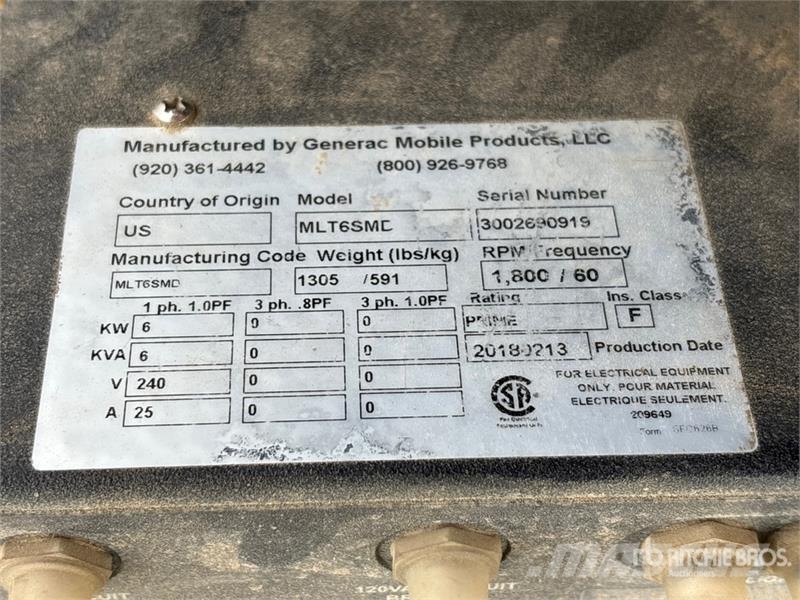 Generac MLT6SMD Πύργοι προβολέων
