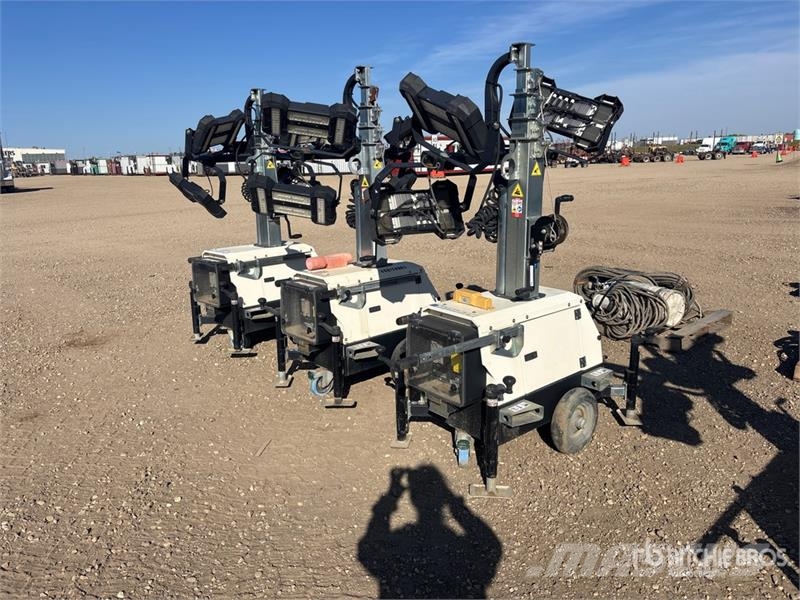 Generac of (3) Generac PLT240-0007 2.4 kW Electric Light T Light towers