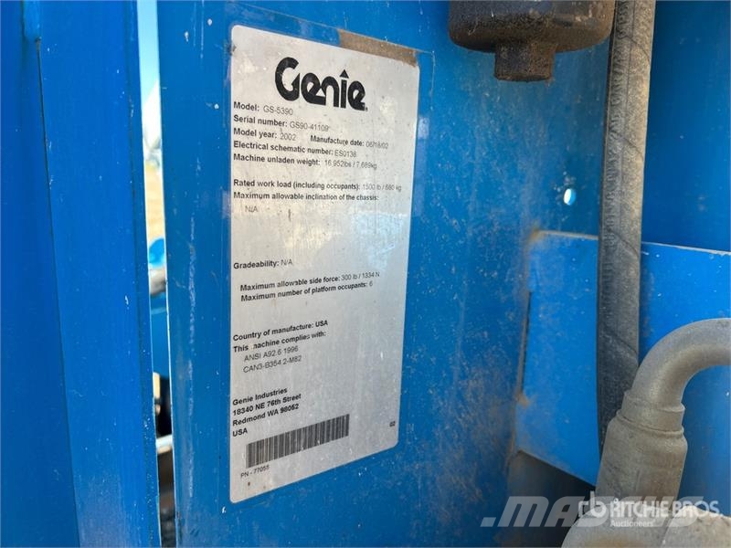 Genie GS-5390 Saksilavat