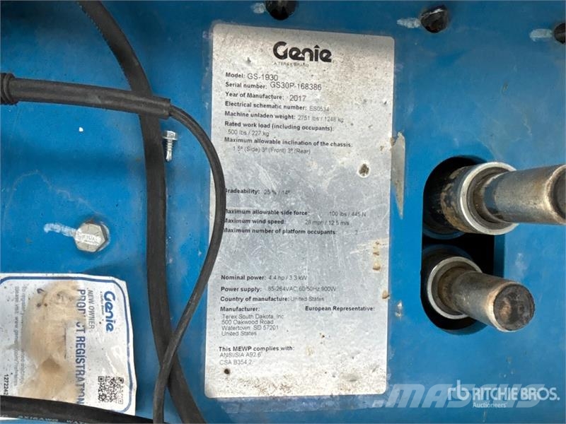 Genie GS1930 Electric Scissor Lift Ollós emelők
