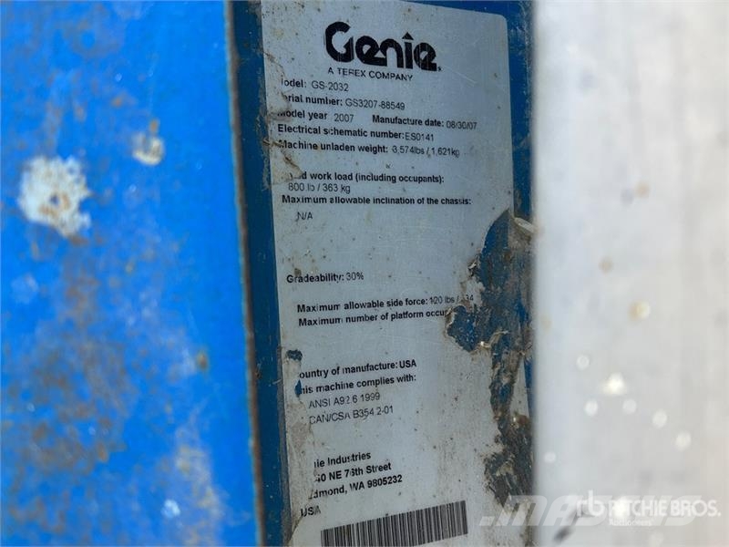 Genie GS2032 Electric Scissor Lift Ollós emelők