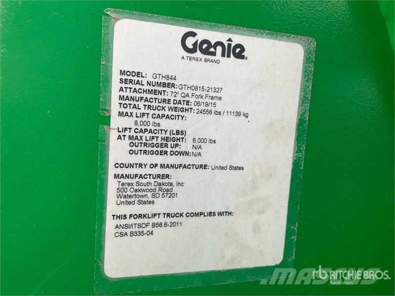 Genie GTH-844 Teleszkópos rakodók