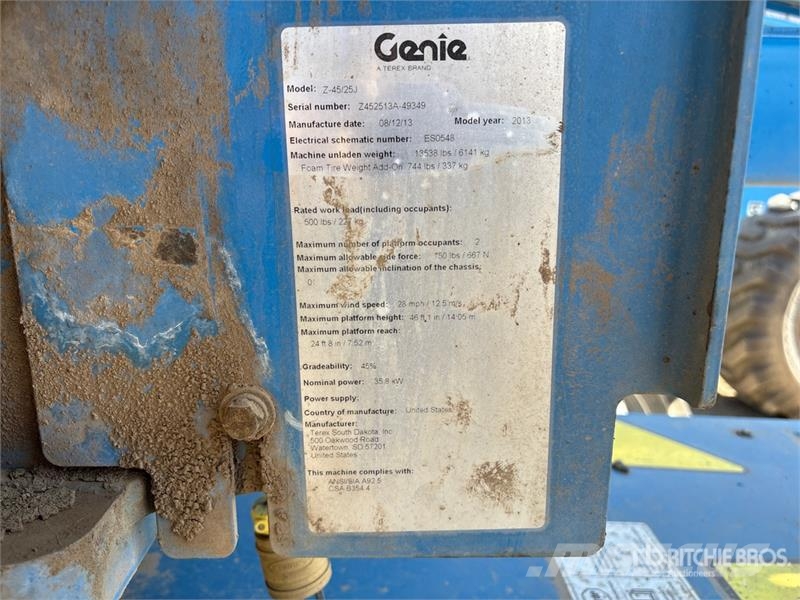 Genie Z45/25J 4WD Diesel Articulating Boom Lift Gelenkteleskoparbeitsbühnen
