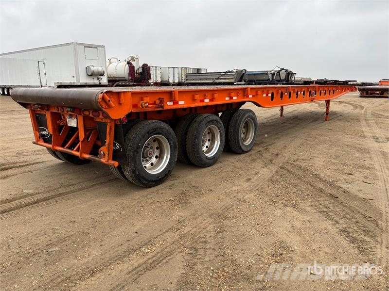 Gerrys 53 ft Tri/A Flatbed Oilfield Trailer Processing Equipment