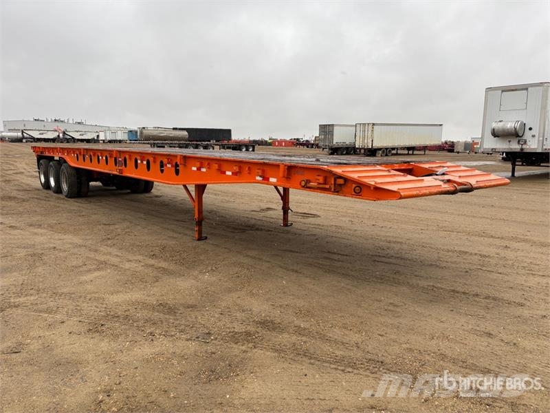 Gerrys 53 ft Tri/A Flatbed Oilfield Trailer Processing Equipment