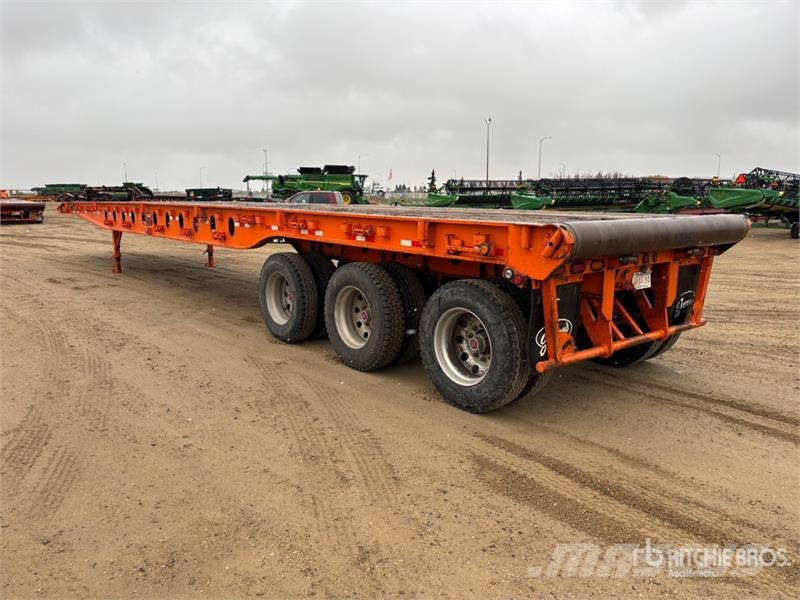 Gerrys 53 ft Tri/A Flatbed Oilfield Trailer Processing Equipment