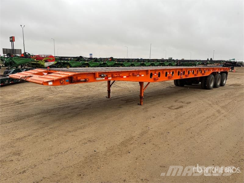 Gerrys 53 ft Tri/A Flatbed Oilfield Trailer Processing Equipment