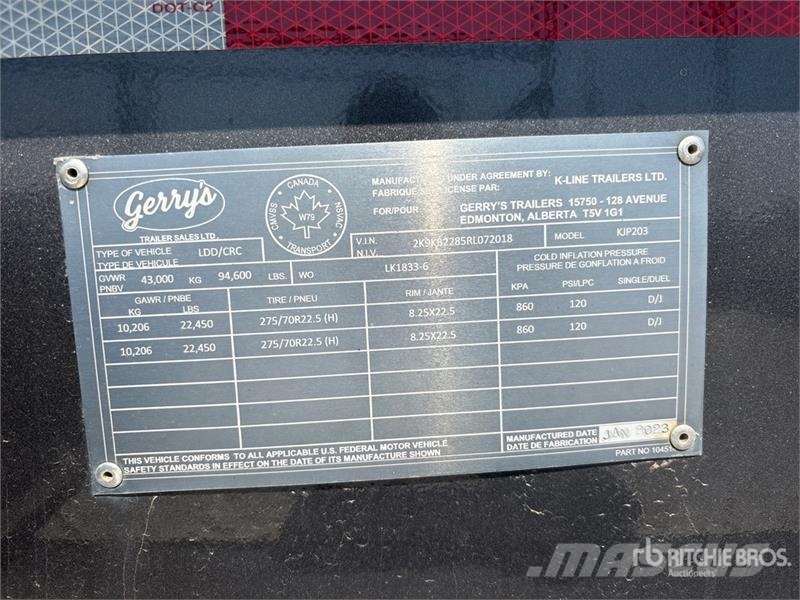 Gerrys KJP203 T/A 40 Ton Heavy-Haul Jeep Overige aanhangers