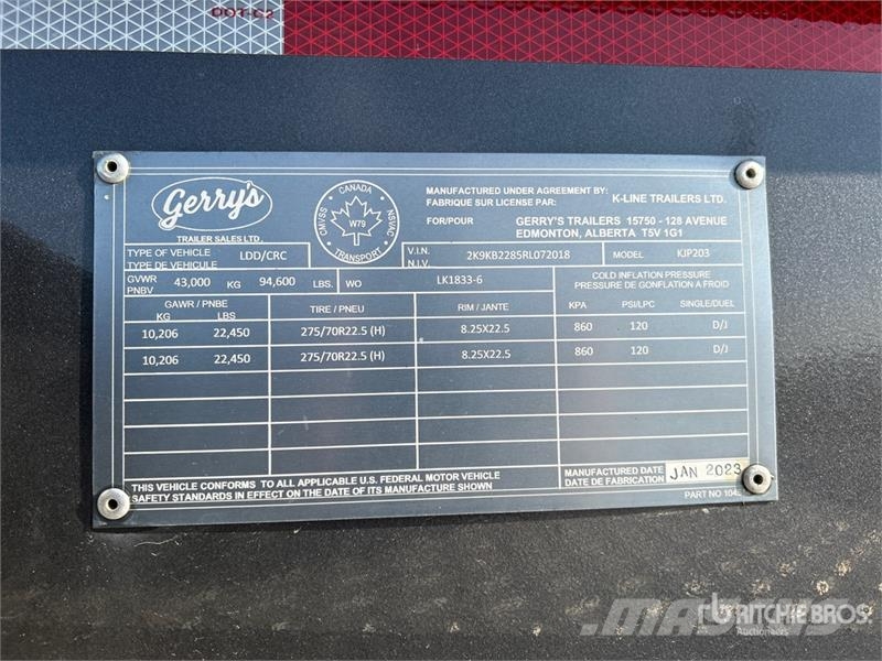 Gerrys KJP203 T/A 40 Ton Heavy-Haul Jeep Overige aanhangers