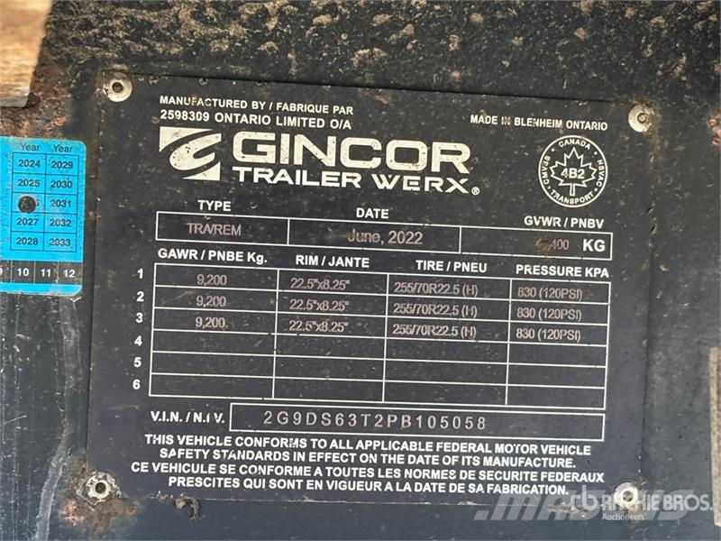 Gincor 53 ft Tri/A Step Deck Trailer Góndola de cama rebajada