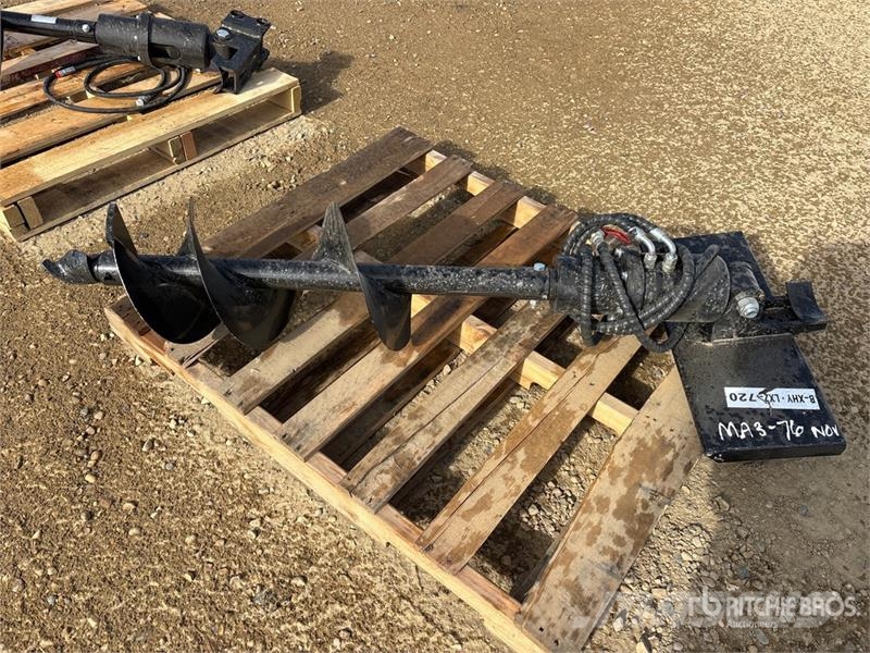  GIYI 12 in Mini Skid Steer Auger (Unused) مثاقيب