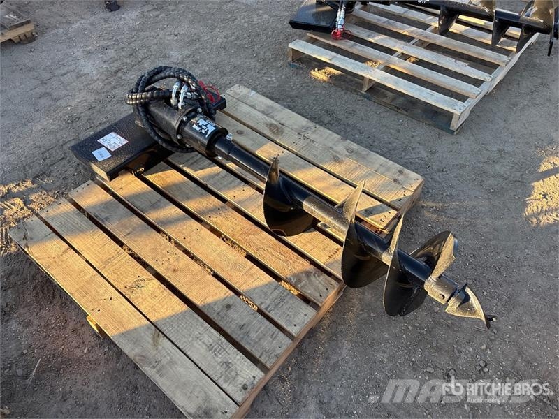 GIYI 12 in Mini Skid Steer Auger (Unused) Навесные гидробуры