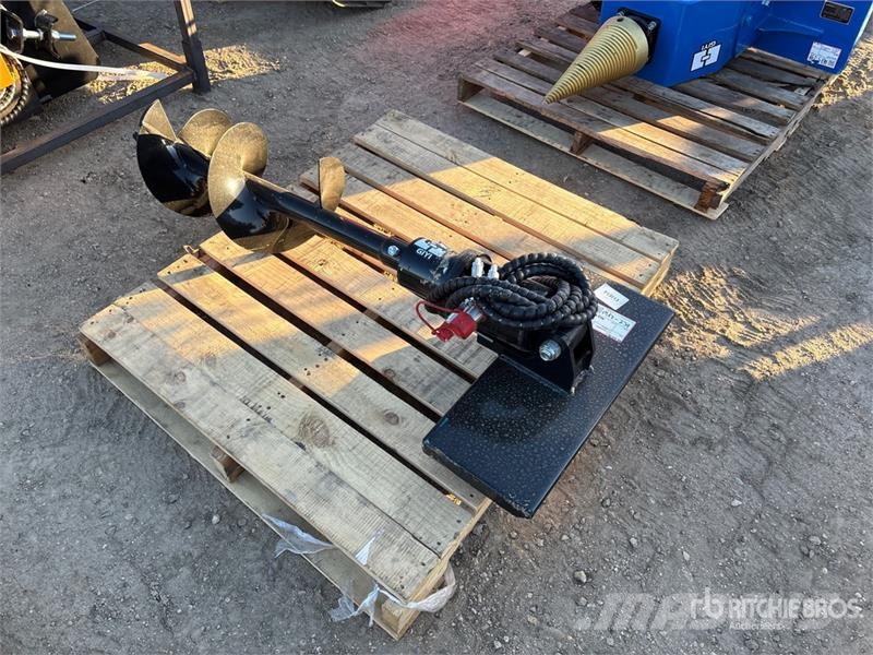 GIYI 12 in Mini Skid Steer Auger (Unused) Навесные гидробуры