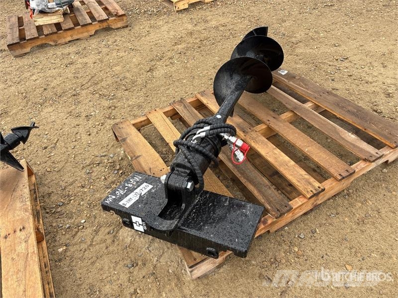 GIYI 12 in Mini Skid Steer Auger (Unused) Boren