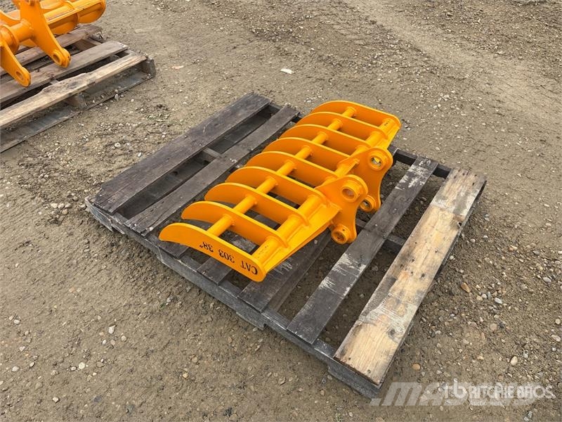 GIYI 38 in Excavator Rake - Fits Cat 303 (Unused) Rakes and tedders