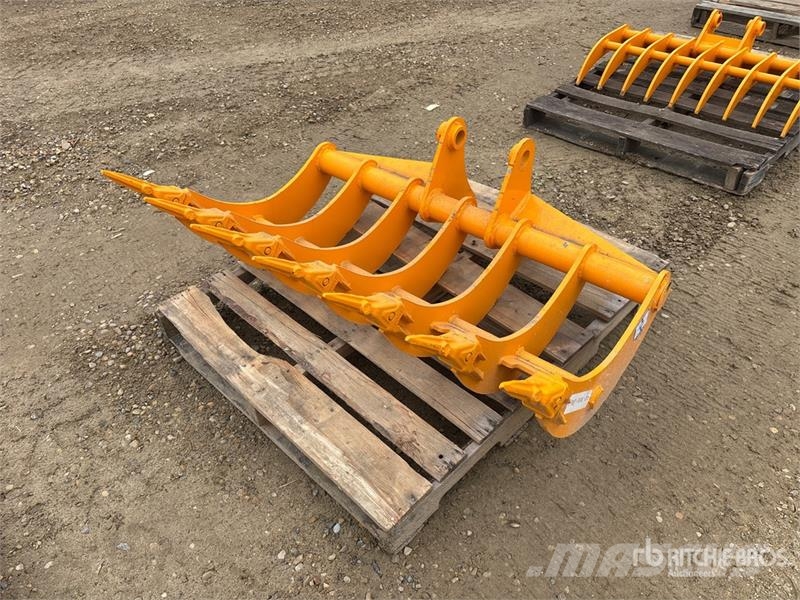 GIYI 48 in Excavator Rake - Fits Cat 307 (Unused) Rakes and tedders