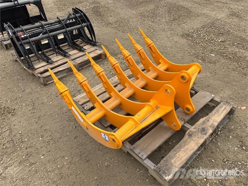 GIYI 48 in Excavator Rake - Fits Cat 307 (Unused) Rakes and tedders