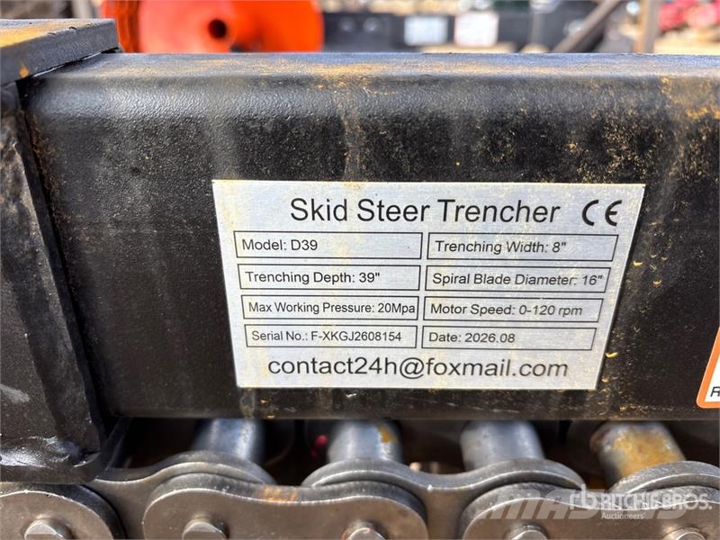 GIYI D39 39 in Mini Skid Steer Trencher (Unused) Trenchers