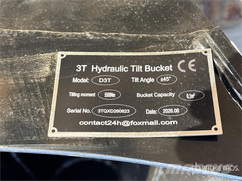  GIYI GY-3TB 32 in Cleanup Tilting Excavator Bucket Schaufeln