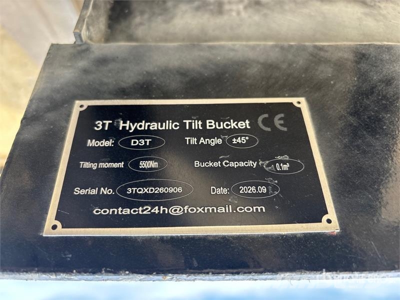 GIYI GY-3TB Tilting Excavator Bucket - Fits Cat 3 Κουβάδες