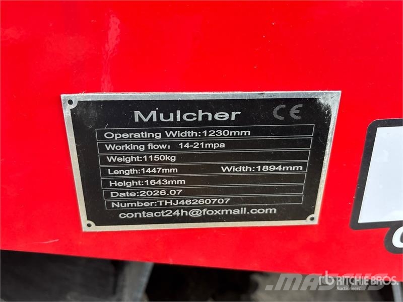 GIYI GY-46 46 in Skid Steer Mulcher (Unused) Forstmulcher