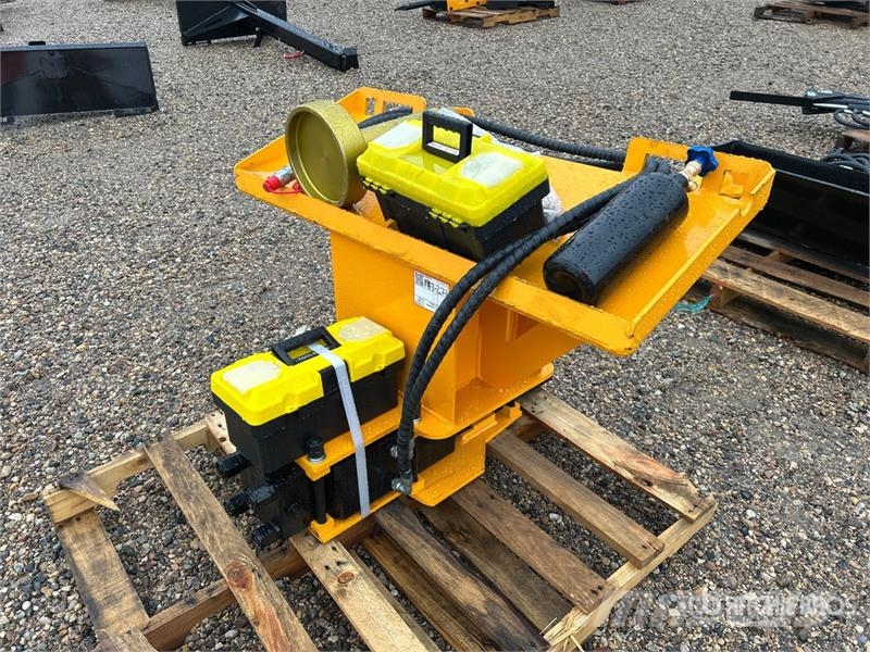 GIYI GY-AD680 8 in Skid Steer Post Driver (Unused) Fencing equipment