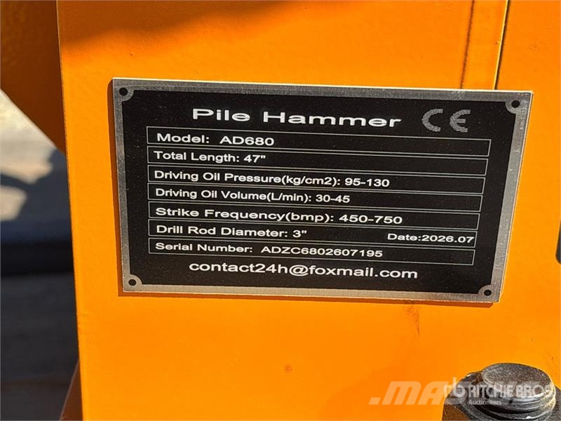 GIYI GY-AD680 Skid Steer Post Driver (Unused) Zäune und Zubehör