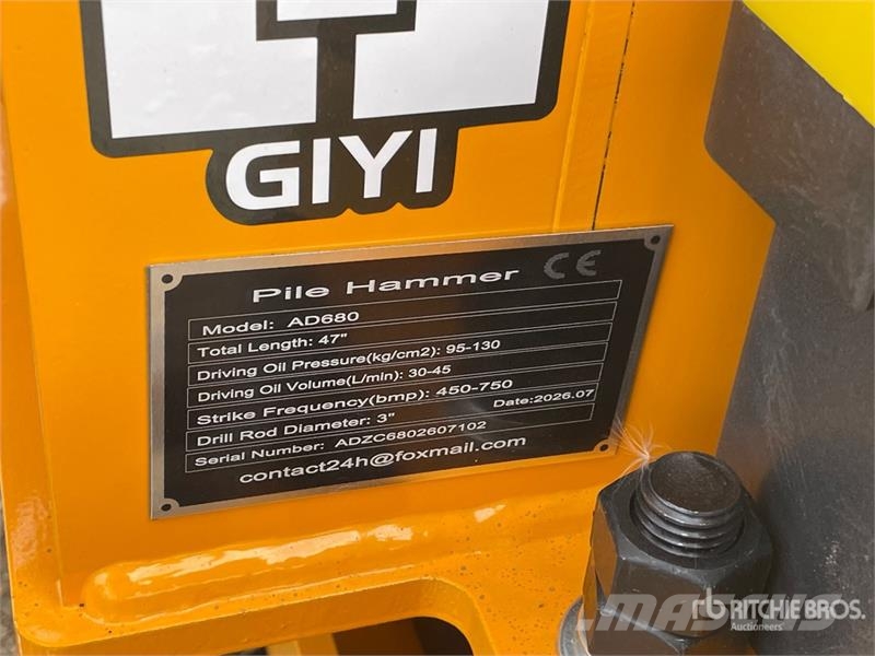 GIYI GY-AD680 Skid Steer Post Driver (Unused) Zäune und Zubehör