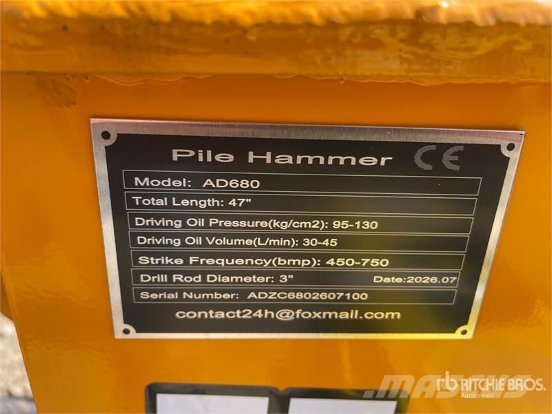 GIYI GY-AD680 Skid Steer Post Driver (Unused) Zäune und Zubehör