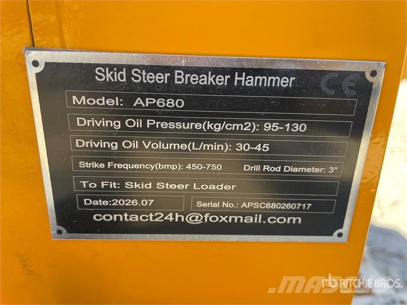 GIYI GY-AP680 Skid Steer Breaker (Unused) Hammers / Breakers