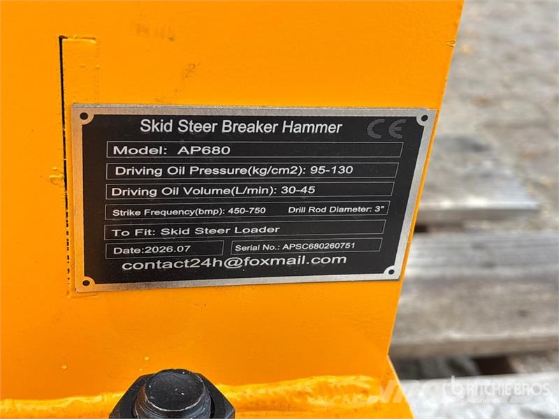 GIYI GY-AP680 Skid Steer Breaker (Unused) Hammer / Brecher