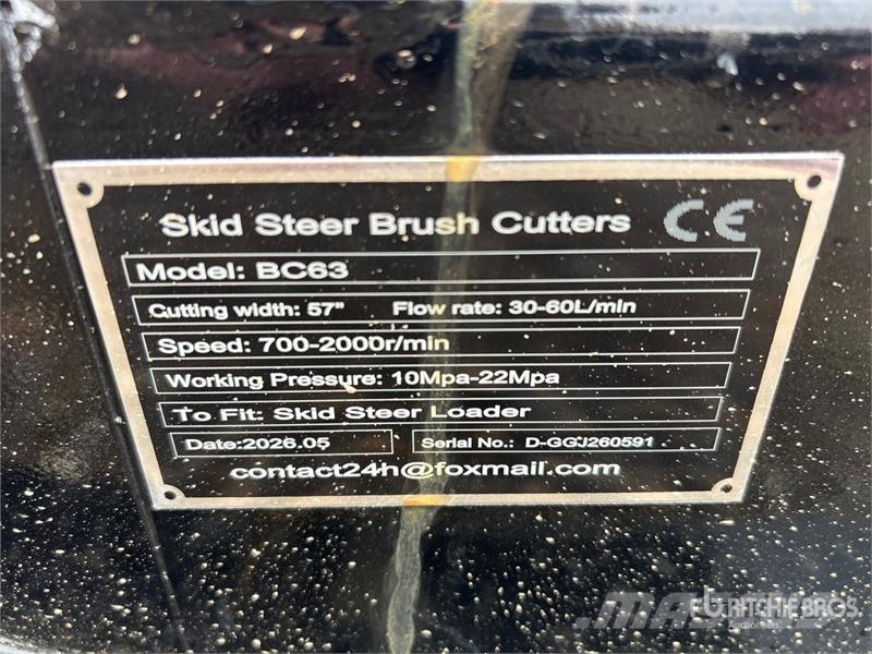  GIYI GY-BC63 60 in Skid Steer Brush Cutter (Unused Kosilice sa postoljem za vuču
