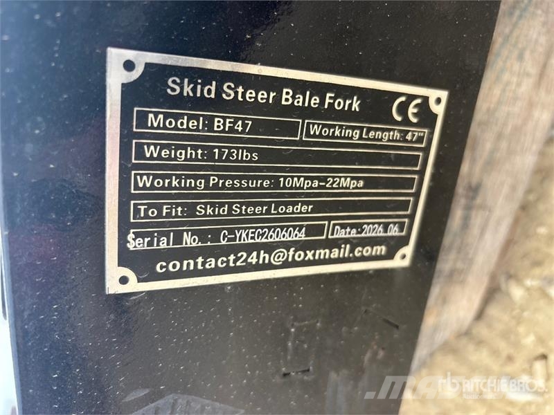 GIYI GY-BF47 47 in Skid Steer Bale Spear (Unused) Drugi deli