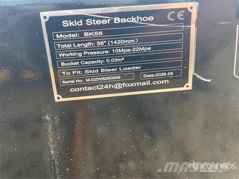 GIYI GY-BK56 16 in Skid Steer Backhoe (Unused) Pelle rétro arrière