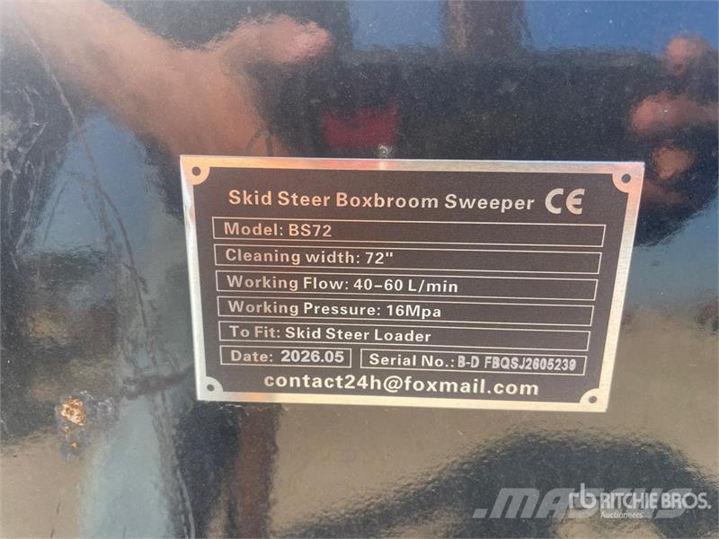 GIYI GY-BS72 72 in Skid Steer Sweeper (Unused) Süpürgeler