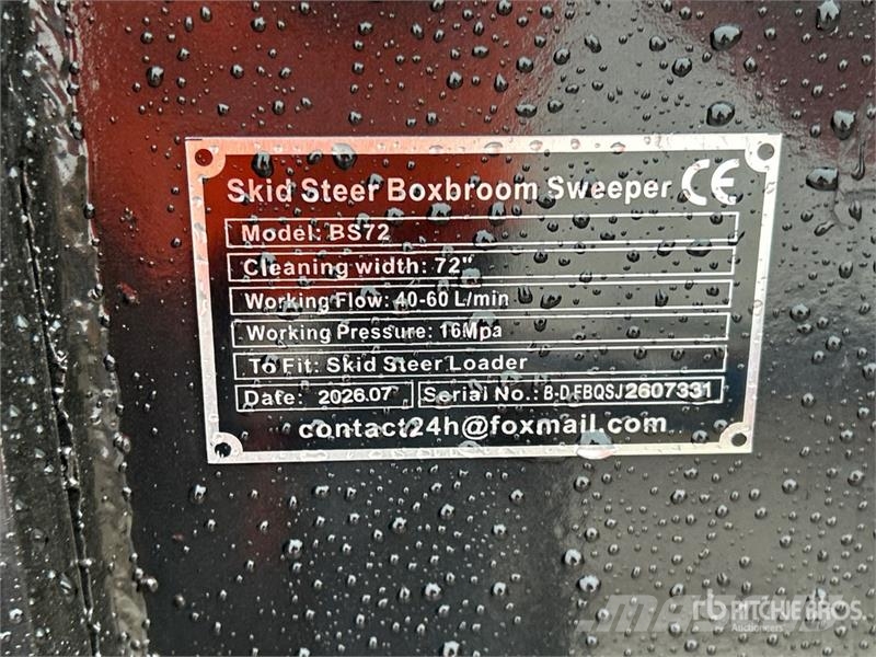 GIYI GY-BS72 72 in Skid Steer Sweeper (Unused) Harjad