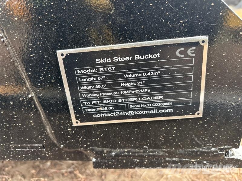  GIYI GY-BT67 67 in General Purpose Skid Steer Buck دلاء
