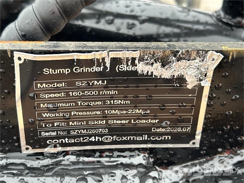GIYI GY-C SZYMJ 4 in Mini Skid Steer Stump Grinder Power harrows and rototillers