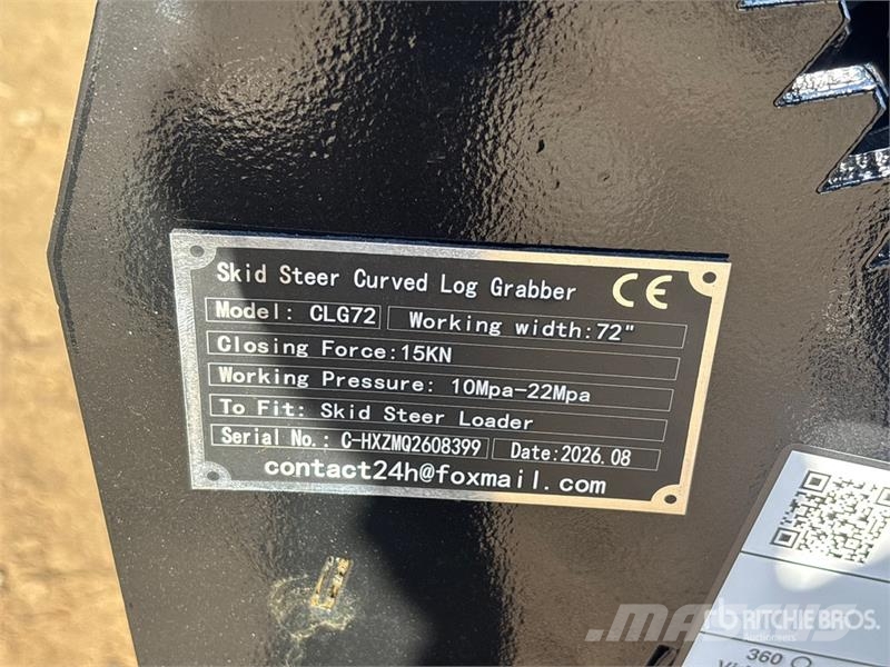 GIYI GY-CLG72 72 in Log Skid Steer Grapple (Unused Grijpers
