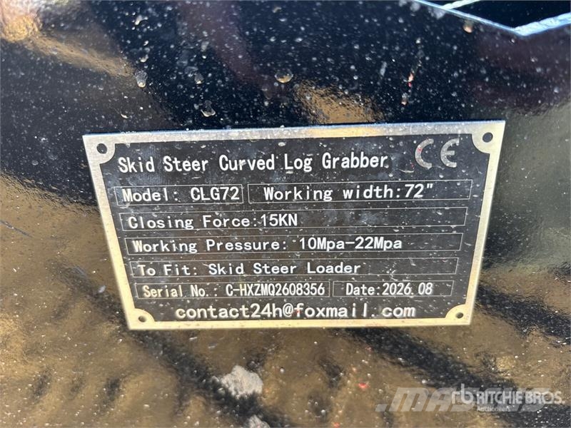 GIYI GY-CLG72 72 in Log Skid Steer Grapple (Unused Grijpers