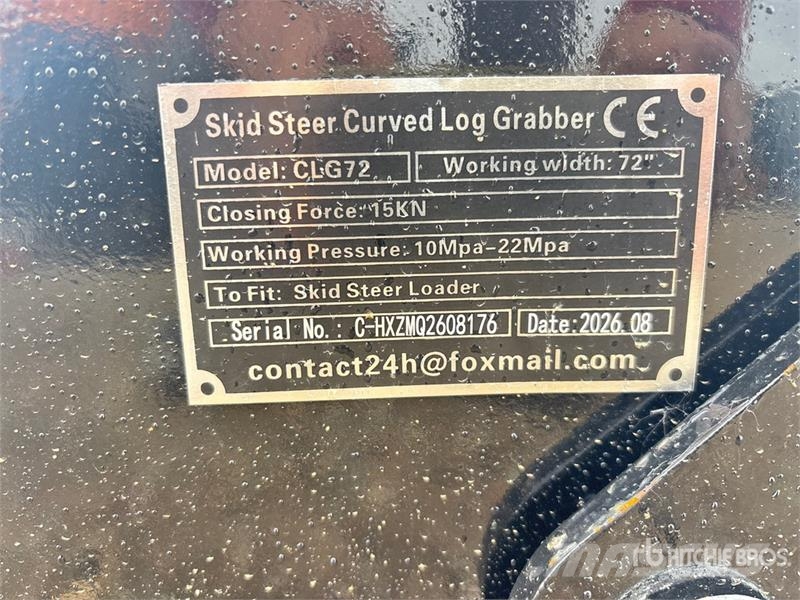 GIYI GY-CLG72 72 in Log Skid Steer Grapple (Unused Gribere