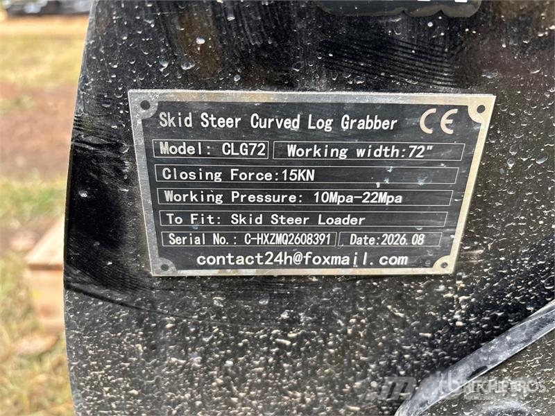  GIYI GY-CLG72 72 in Log Skid Steer Grapple (Unused Gripere