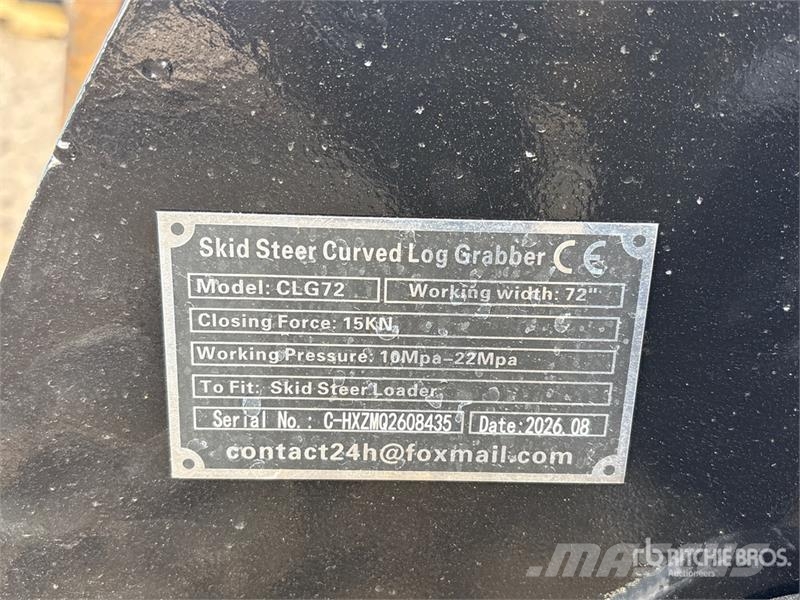 GIYI GY-CLG72 72 in Log Skid Steer Grapple (Unused Gripere