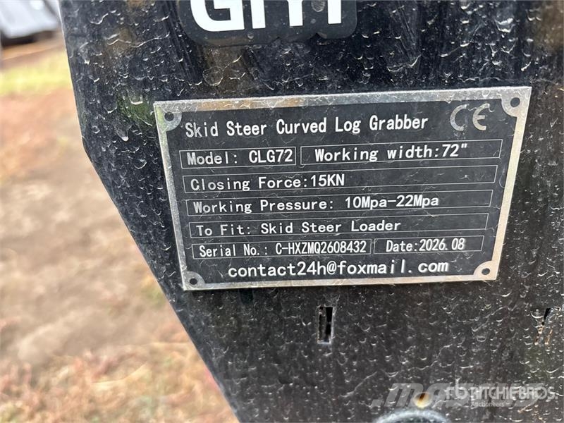 GIYI GY-CLG72 72 in Log Skid Steer Grapple (Unused Gripere