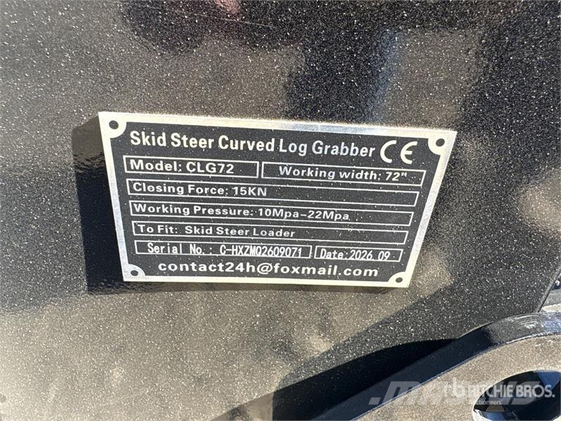  GIYI GY-CLG72 72 in Log Skid Steer Grapple (Unused Pinzas